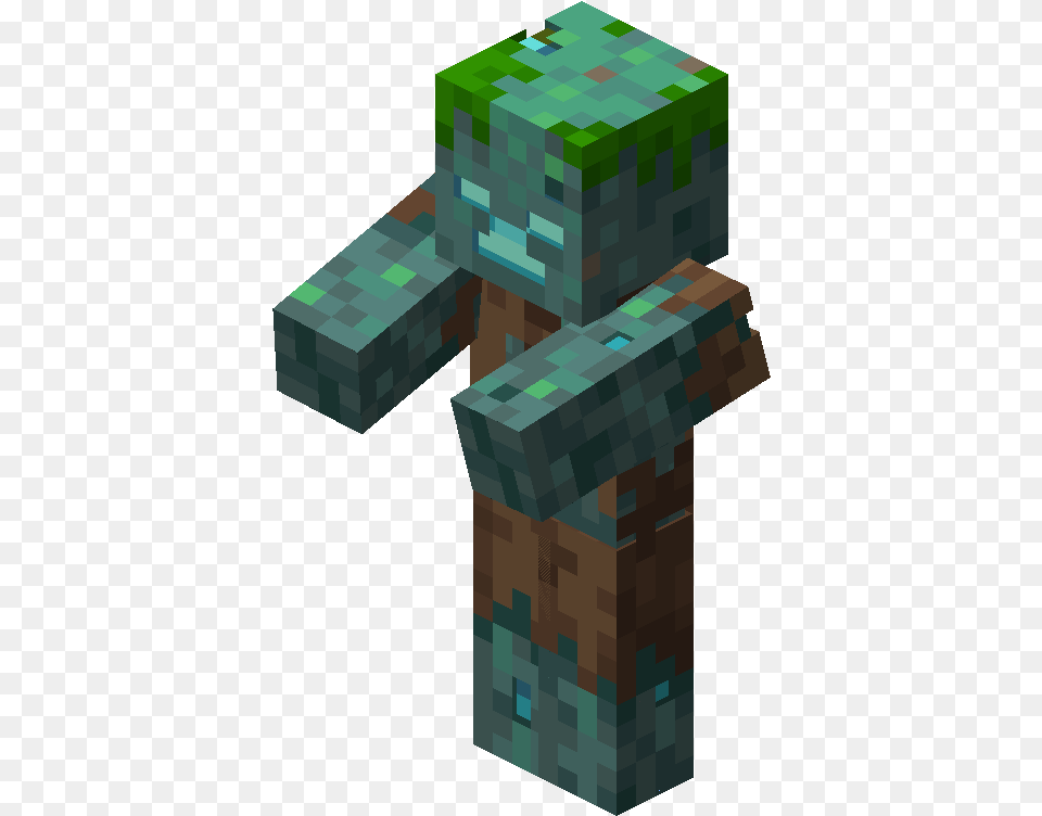 Minecraft Drowned, Brick, Cross, Symbol, Green Png