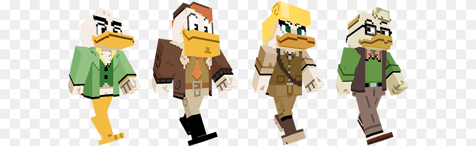 Minecraft Ducktales Mash Up, Clothing, Coat, Adult, Book Free Png