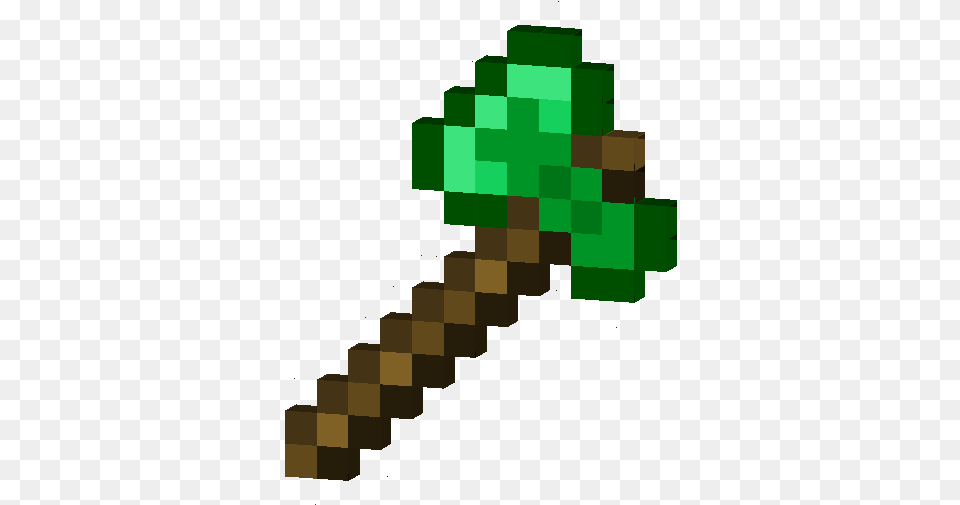 Minecraft Emerald Pickaxe Download Minecraft Axe No Background, Green, Chess, Game Png