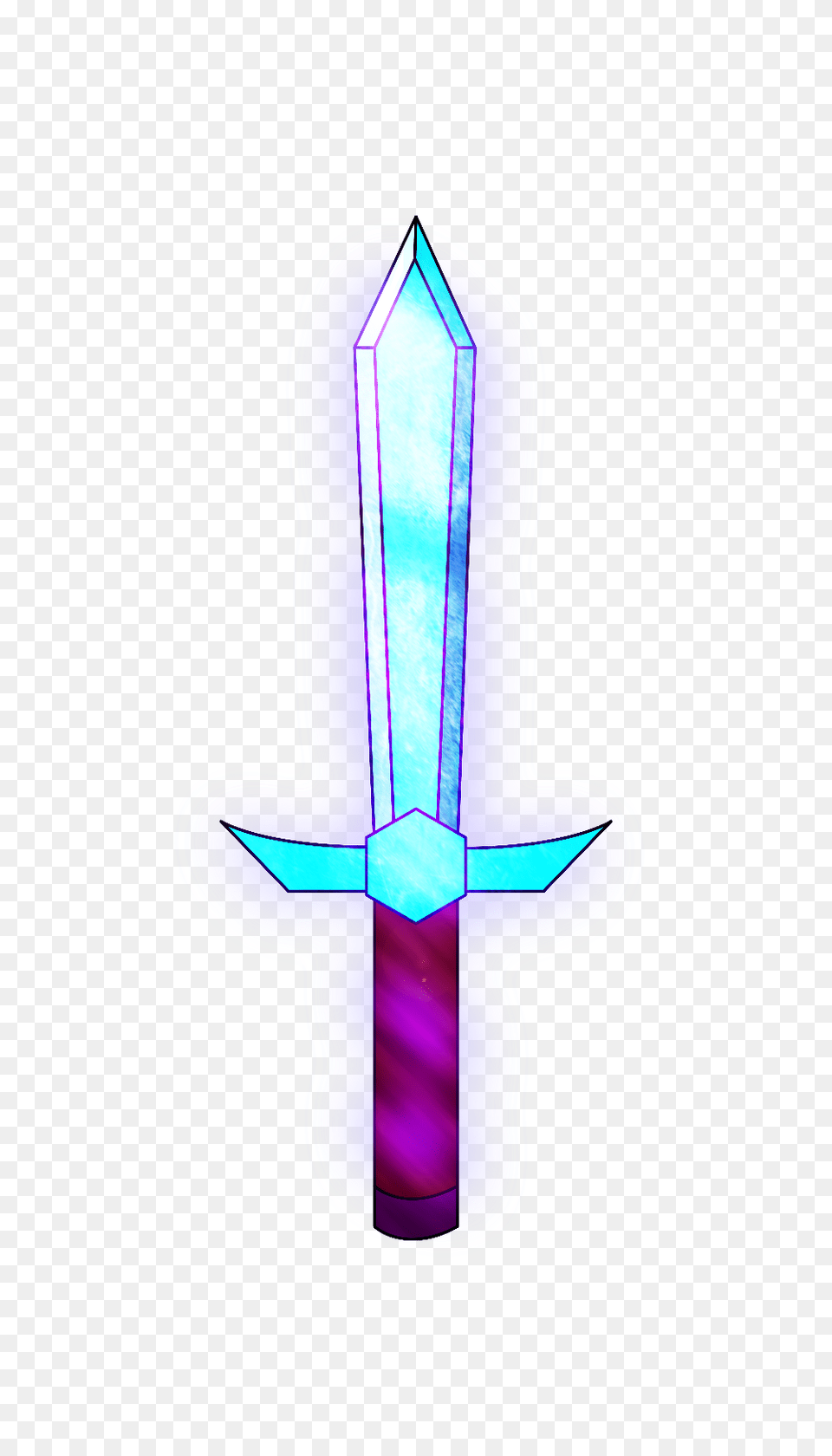 Minecraft Enchanted Diamond Sword Rf Weapon, Smoke Pipe, Blade, Dagger Png Image