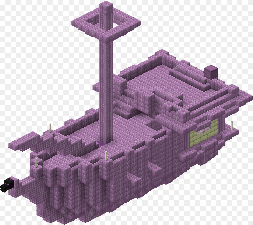 Minecraft End City Ship, Toy, Cad Diagram, Diagram Free Transparent Png