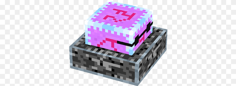 Minecraft End Crystal Cake Google Search Crystal Cake Minecraft Cristal Del End, Birthday Cake, Cream, Dessert, Food Free Png Download