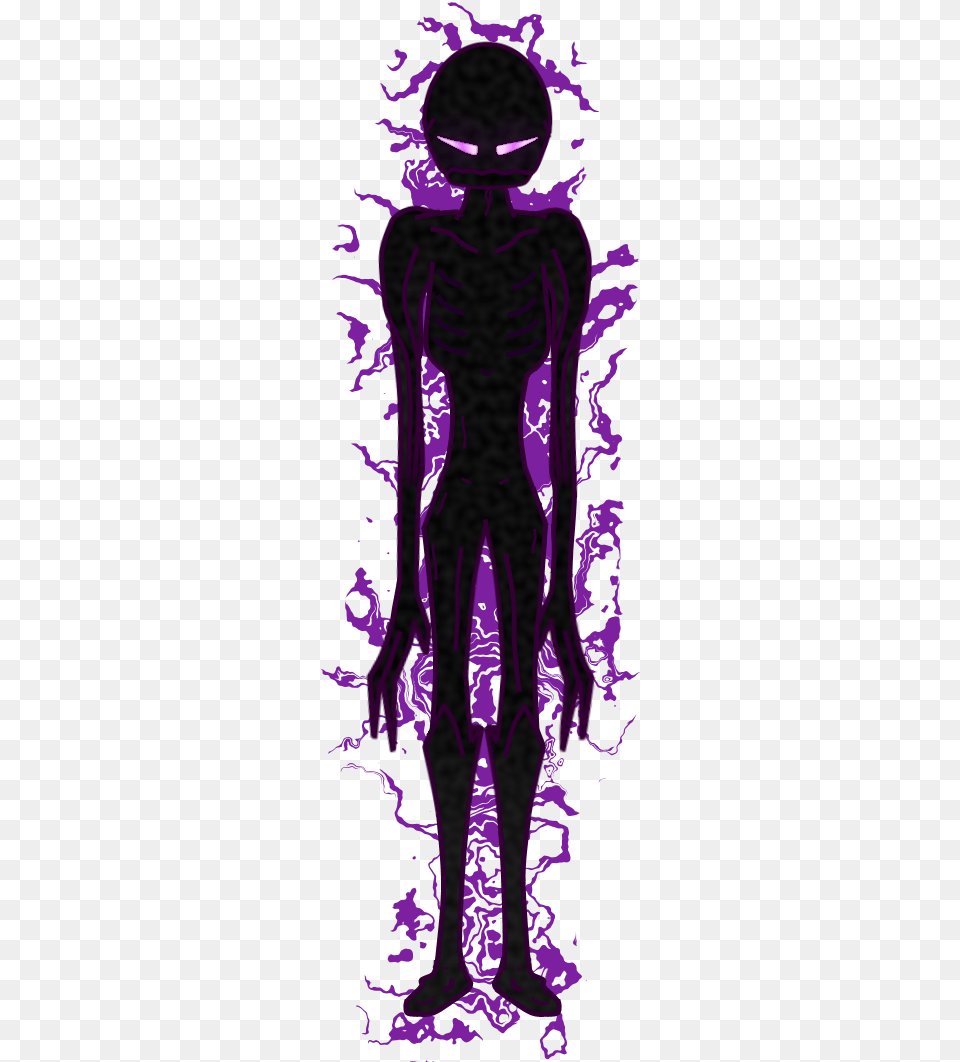 Minecraft Enderman Guy Clipart Clip Art Images Illustration, Purple, Adult, Wedding, Person Free Png Download