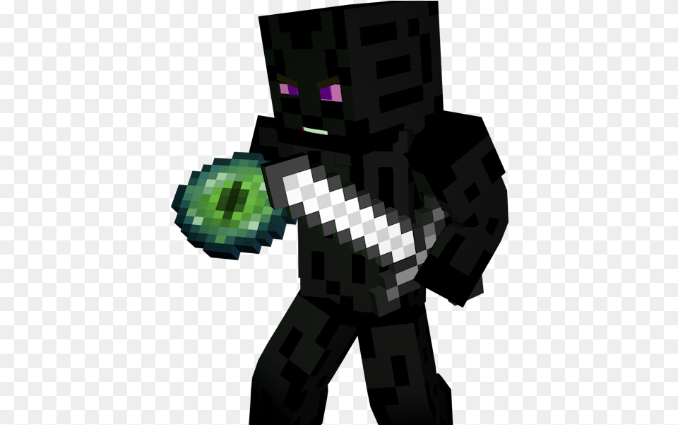 Minecraft Enderman Skin Render, Head, Person Free Png Download