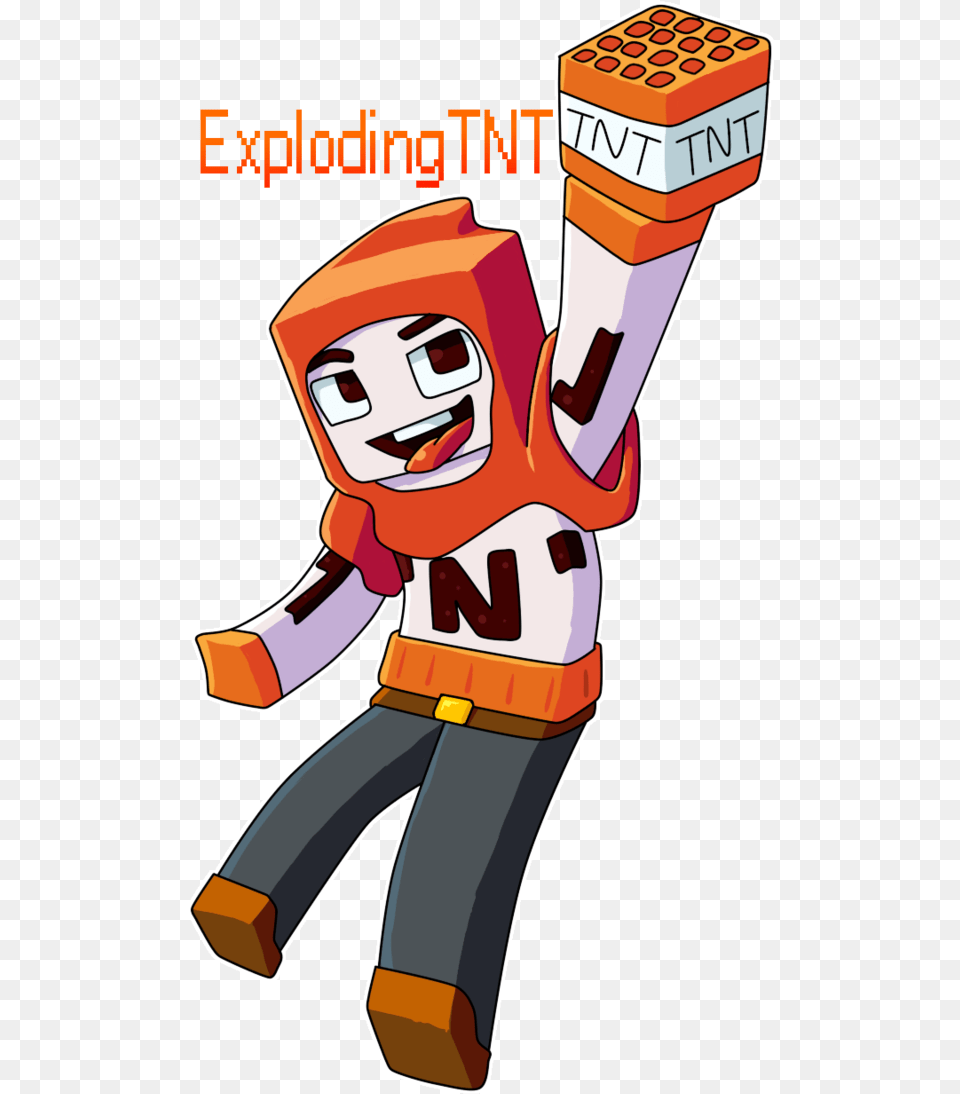 Minecraft Explosion Awesome Exploding Tnt Fanart Explodingtnt X Failboat, Book, Comics, Publication, Dynamite Free Png