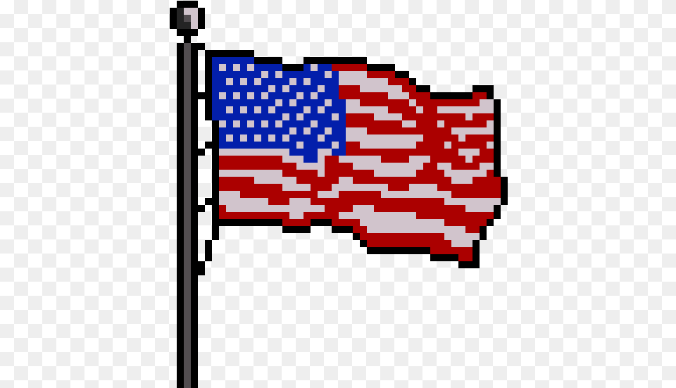 Minecraft Flag Pixel Art, American Flag Free Png