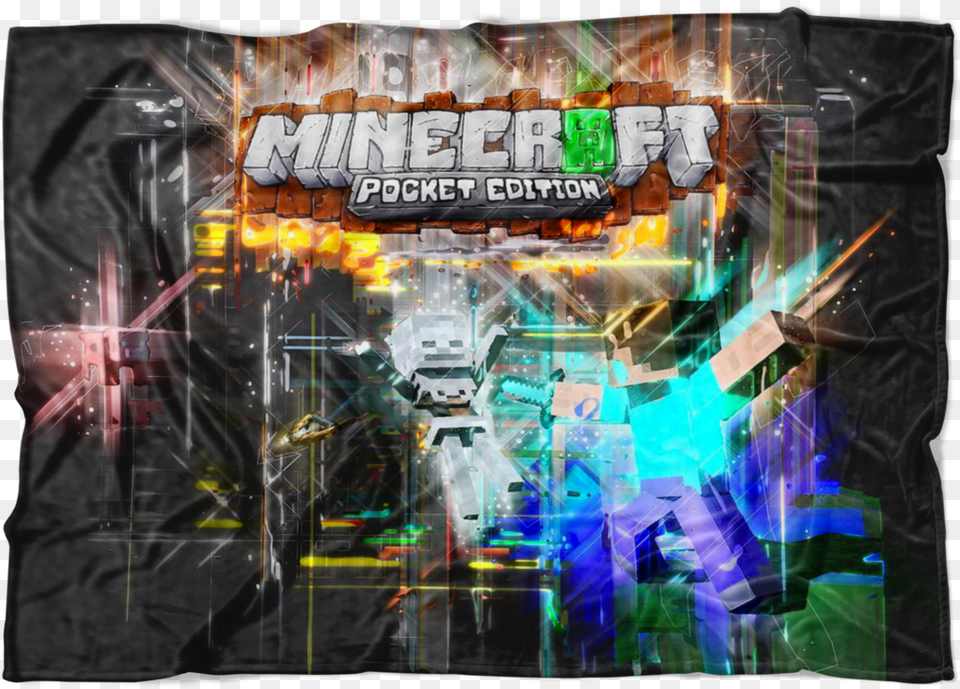 Minecraft Fleece Blanket Abstract Colorful Blanket Graphic Design, Urban, Art, Club, Collage Free Png