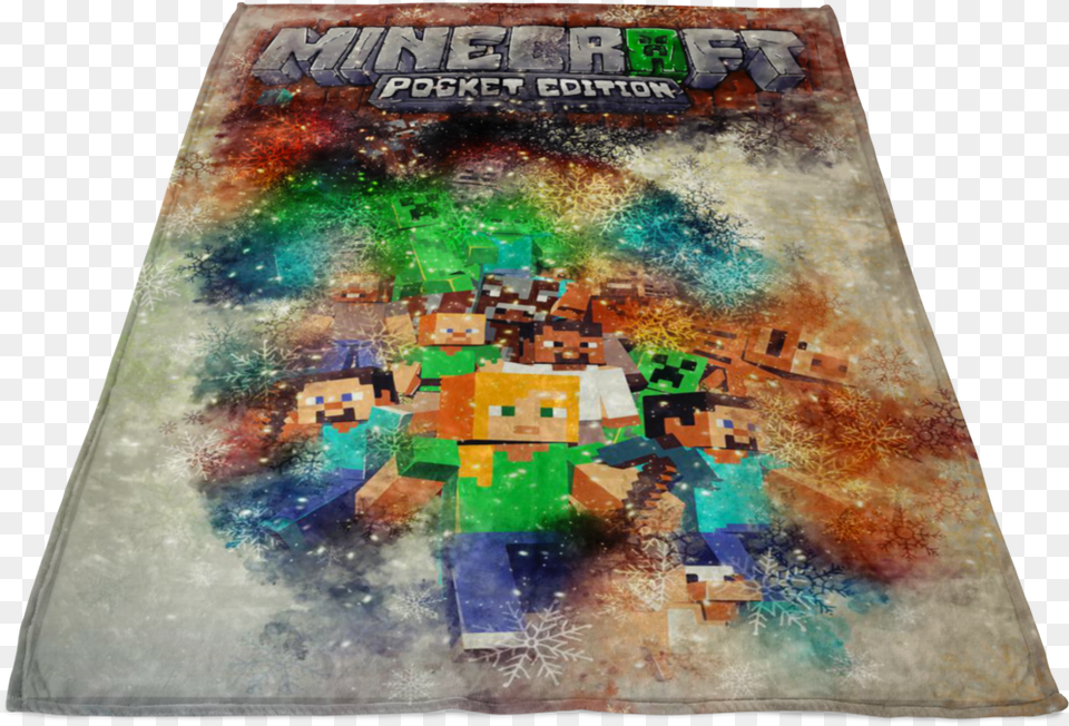 Minecraft Fleece Blanket Christmas Colorful Poster, Art, Painting, Home Decor Png Image