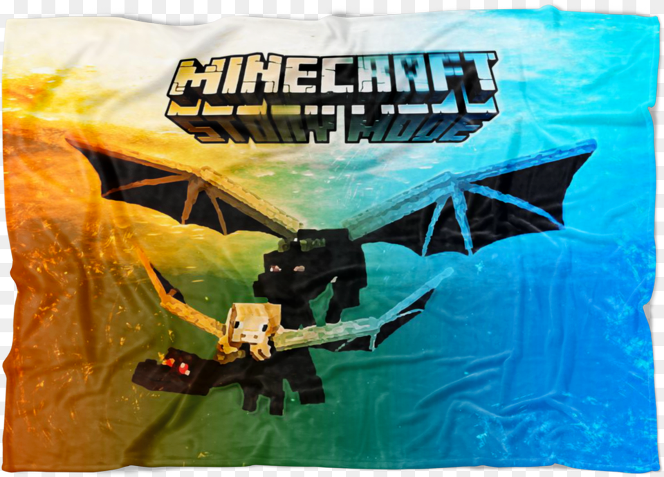Minecraft Fleece Blanket Ender Dragon Commando Colorful Ender Dragon Minecraft, Batman Png