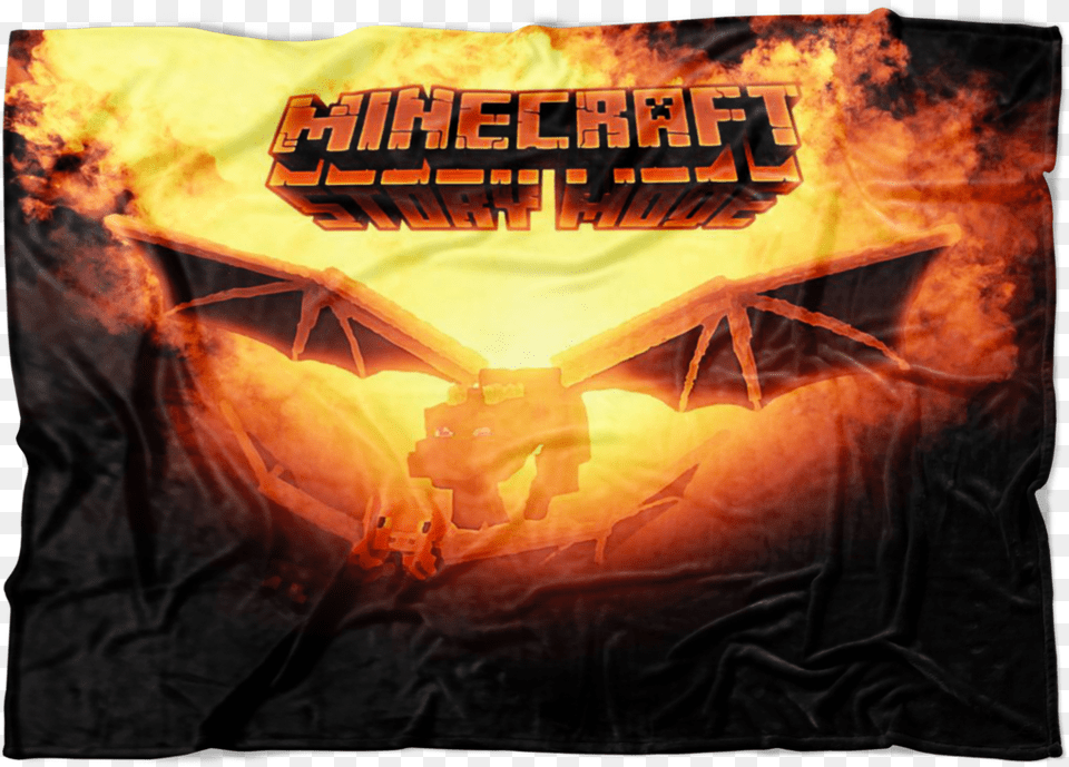 Minecraft Fleece Blanket Ender Dragon Fervent Black Minecraft Story Mode, Adult, Wedding, Person, Female Png Image