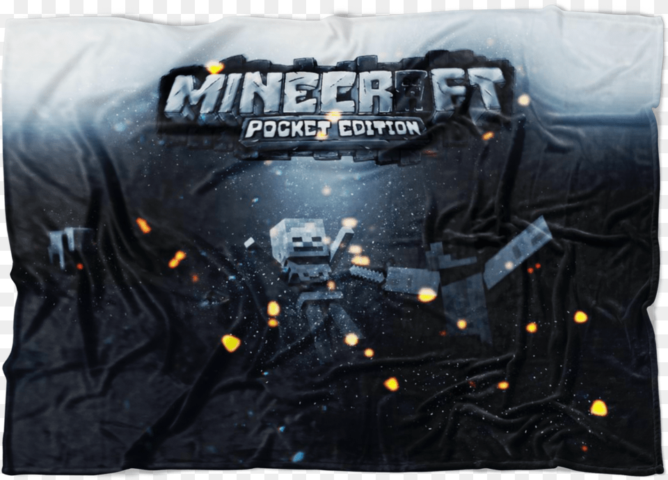 Minecraft Fleece Blanket Mythic Black Blanket Board Short, Clothing, T-shirt, Coat, Jacket Free Png