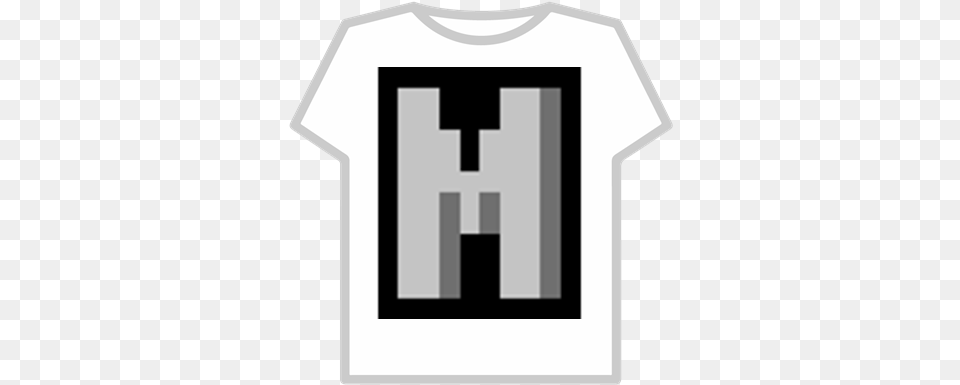 Minecraft Font Letter M Roblox T Shirt Roblox Adidas Pink, Clothing, T-shirt Free Transparent Png