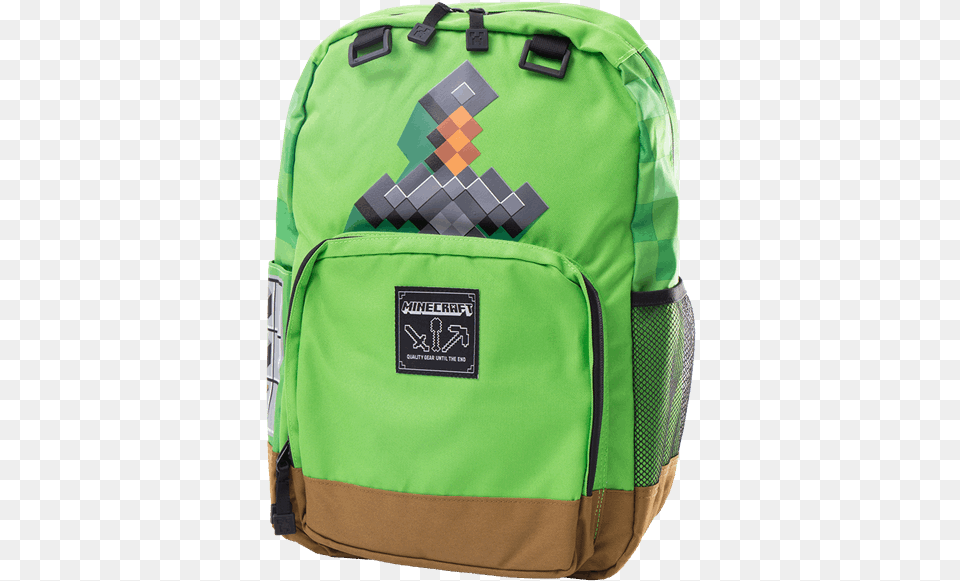 Minecraft Green Sword Backpack, Bag Free Png Download