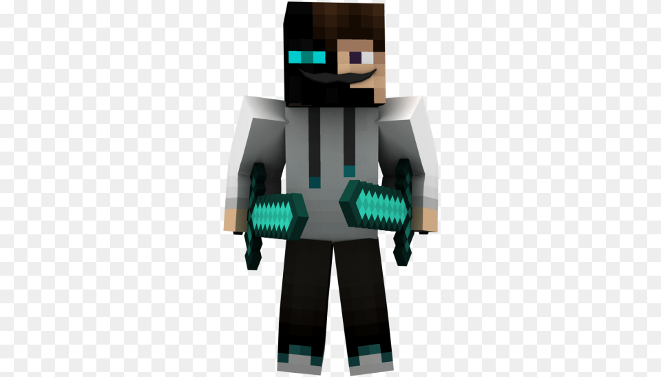 Minecraft Guy With Sword, Robot Free Png