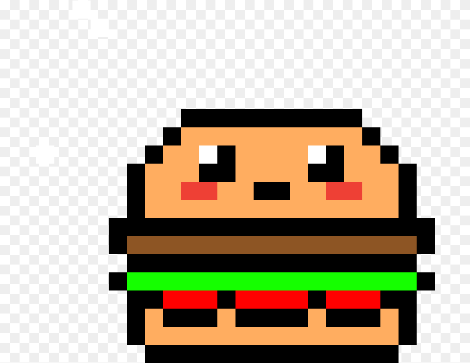 Minecraft Hamburger French Fries Pixel Art Drawing Free Png Download