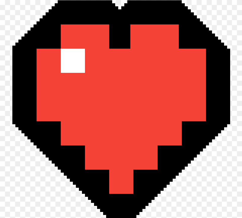 Minecraft Heart 2hp Emblem, First Aid, Logo, Red Cross, Symbol Free Png Download