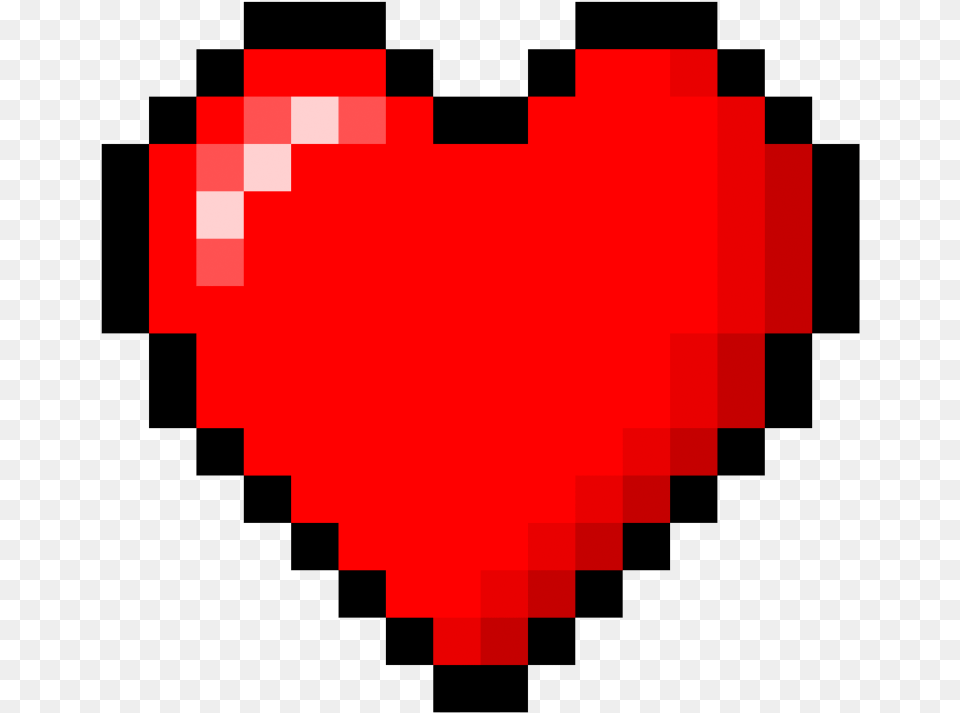 Minecraft Heart 8 Bit Heart Free Png Download