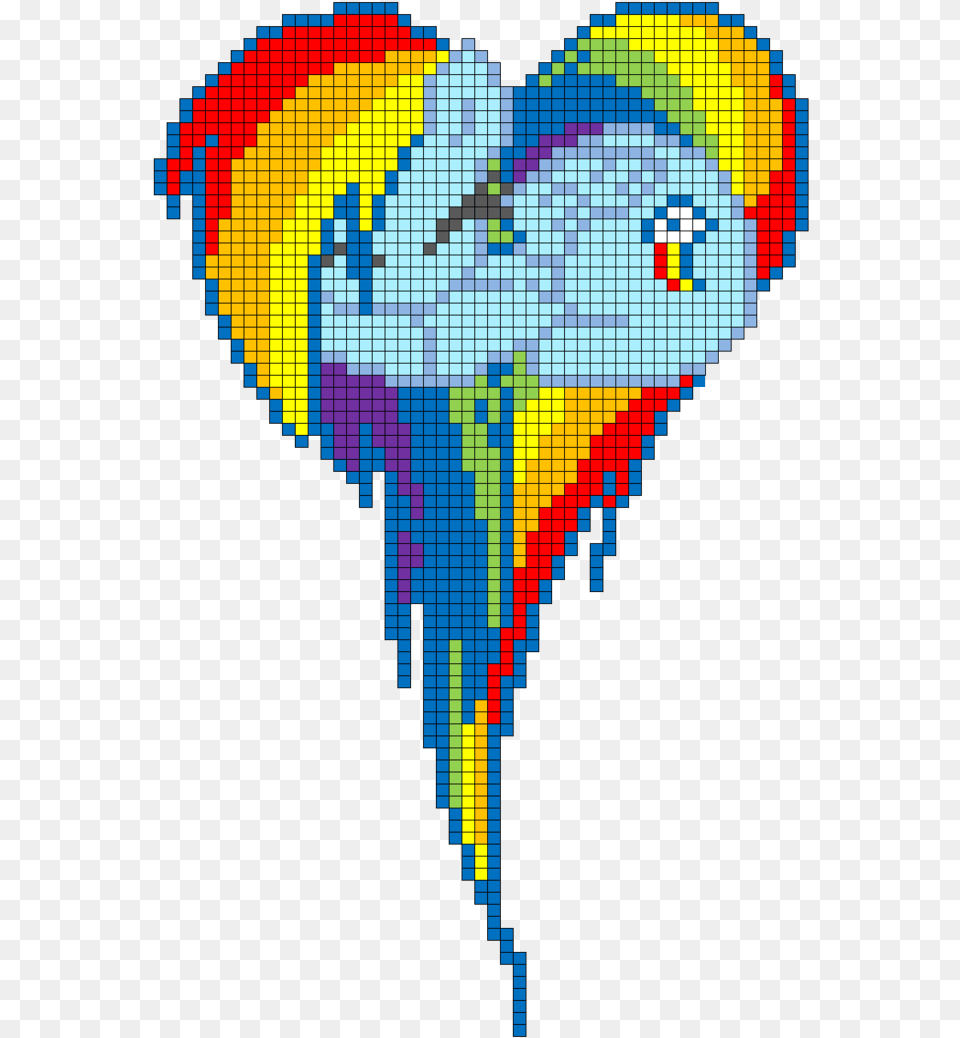 Minecraft Heart Rainbow Dash Minecraft Pixel, Art, Tile, Mosaic, Person Free Transparent Png
