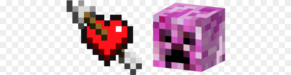 Minecraft Heart With Arrow And Pink Creeper U2013 Custom Cursor Minecraft, Chess, Game Free Png