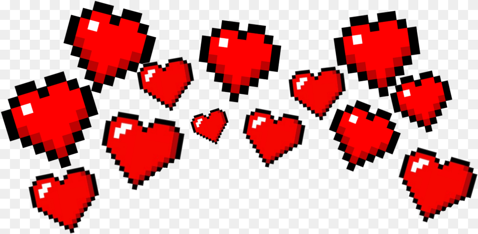 Minecraft Hearth Sticker By Beatrizlorrainesi8 Minecraft Hearts Crown, First Aid, Heart Free Png