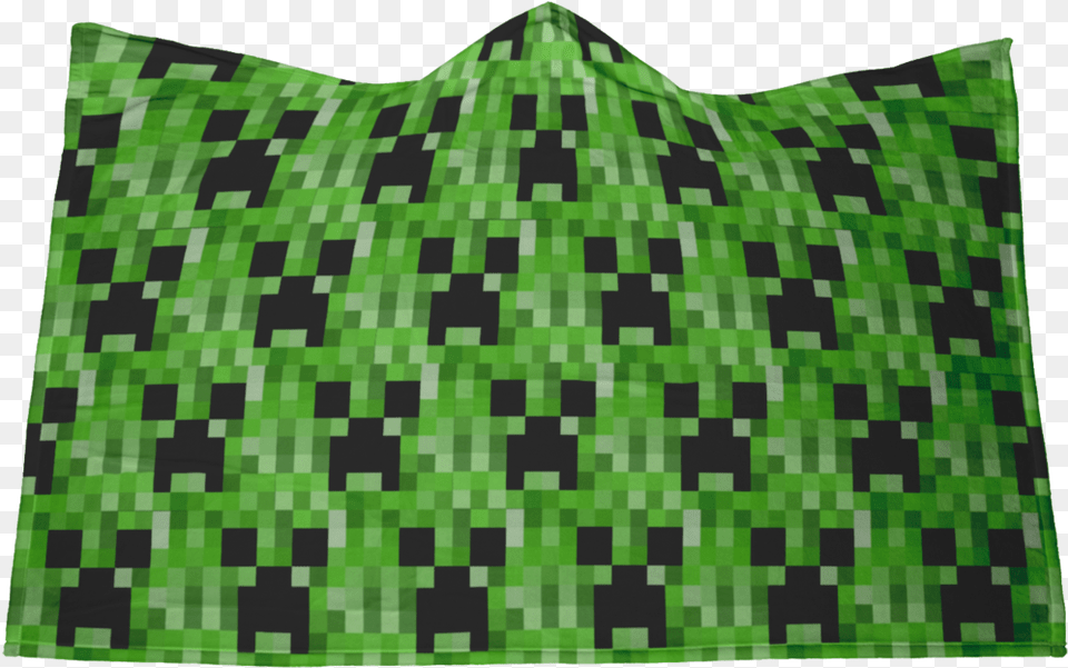 Minecraft Hooded Blanket Creeper Large Pattern Png Image