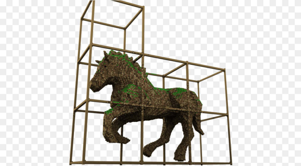Minecraft Horse Statue Design, Animal, Dinosaur, Reptile Free Png