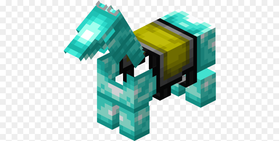 Minecraft Horse With Diamond Armor, Bulldozer, Machine, Ammunition, Grenade Png Image