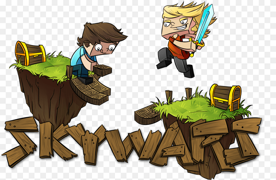 Minecraft Hypixel Logo Skywars, Adult, Person, Woman, Female Png Image