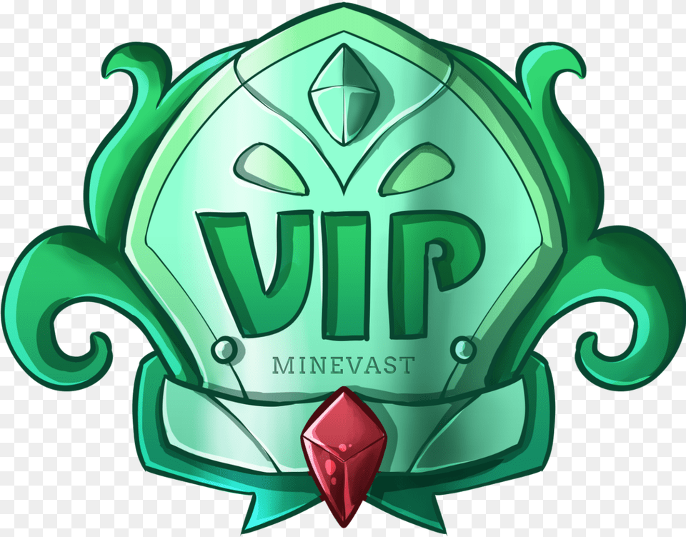 Minecraft Iconpng Dacon On Twitter Minecraft Vip Logo Vip Minecraft Icon, Badge, Symbol, Green, Accessories Png