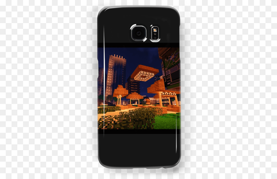Minecraft Illuminated Hub Portable Garbo, City, Electronics, Mobile Phone, Phone Free Transparent Png