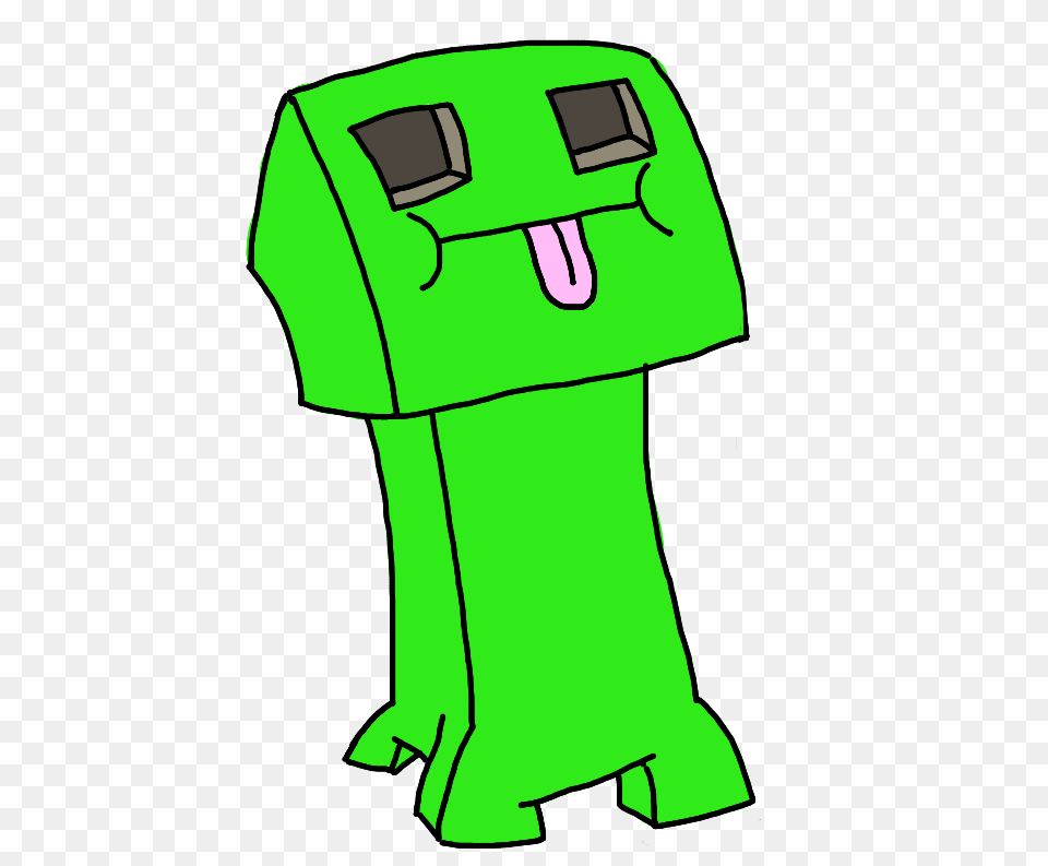 Minecraft Mc Mcpe Creeper Green Derpy Derpycreeper Kawa, Adult, Female, Person, Woman Free Png Download