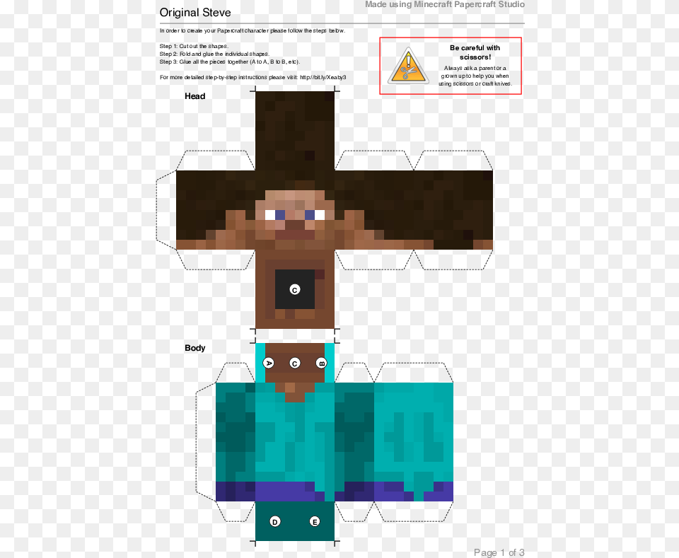 Minecraft Minecraft Papercraft Studio Steve, Outdoors Png Image