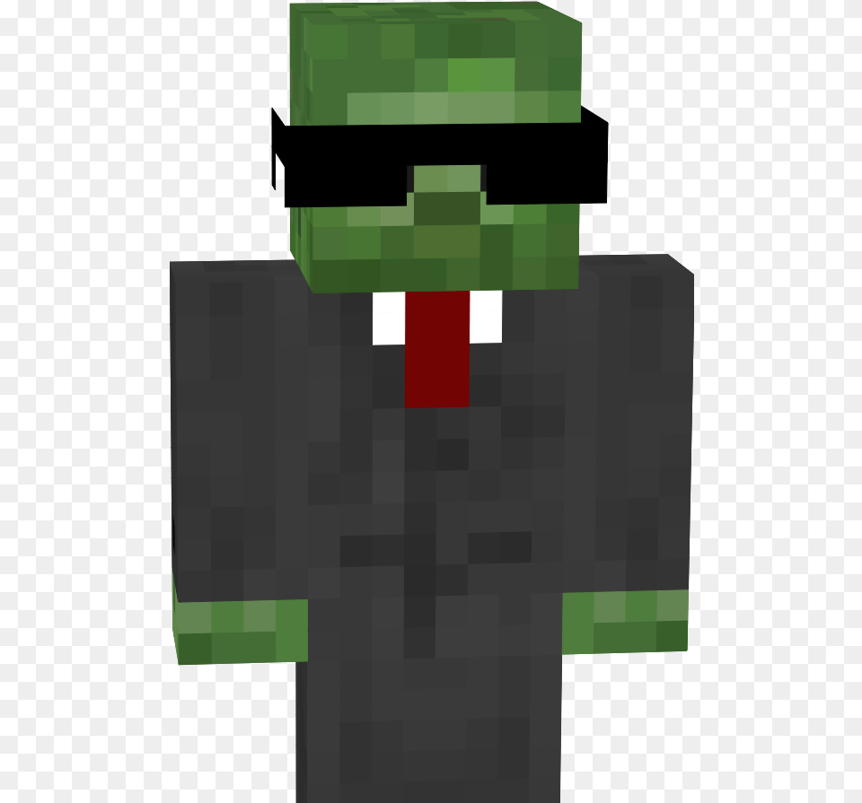 Minecraft Mods Skeleton Mob Minecraft Zombie With Sunglasses, Green, Clothing, Shirt, Gas Pump Free Png Download