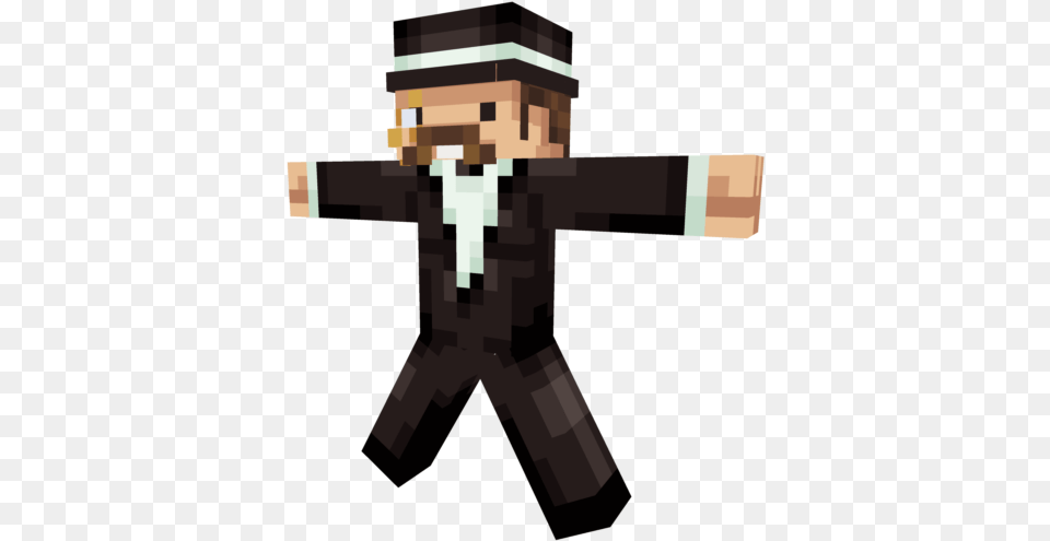 Minecraft Mustache Skin, Scarecrow, Adult, Male, Man Png Image