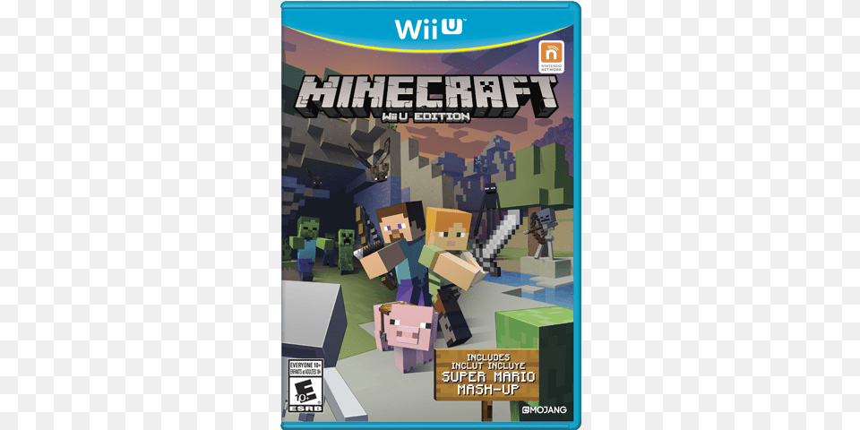 Minecraft Nintendo Wii U, Advertisement, Book, Comics, Publication Png Image