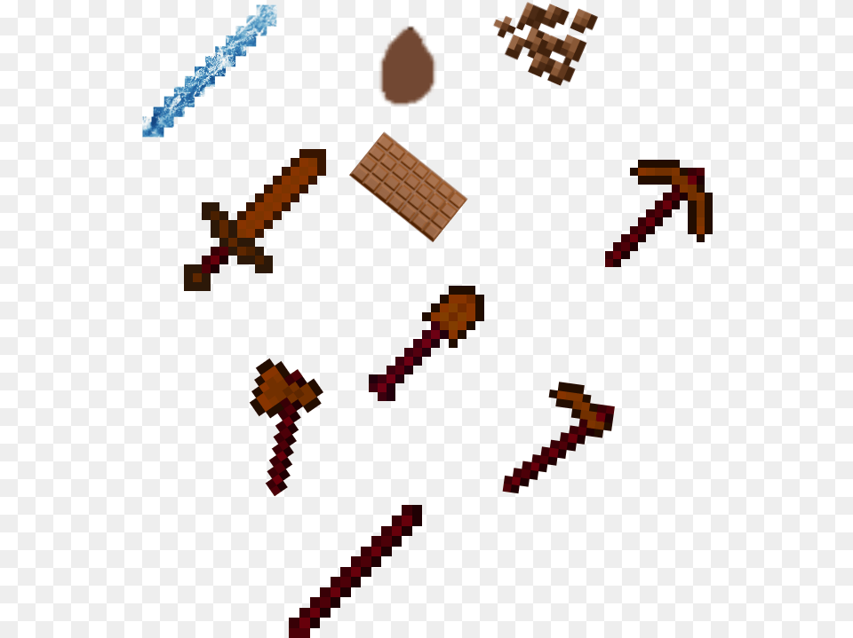 Minecraft Pickaxe Clipart Minecraft Diamond Tools Textures Png