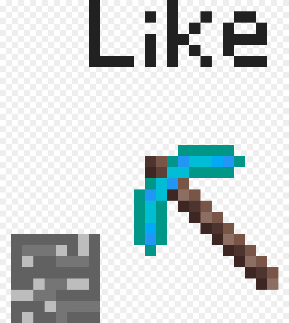 Minecraft Pickaxe Transparent Background Download Minecraft Diamond Pickaxe, Device Png Image