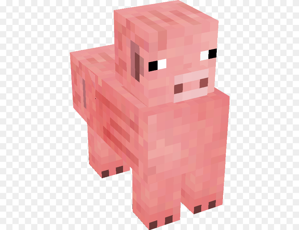 Minecraft Pig Pink Minecraft Dirt Block, Brick, Person Free Transparent Png
