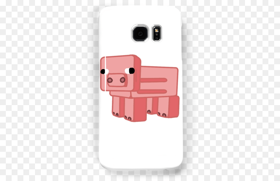 Minecraft Pig Porky Minecraft, Electronics, Phone, Mobile Phone, Smoke Pipe Free Png Download