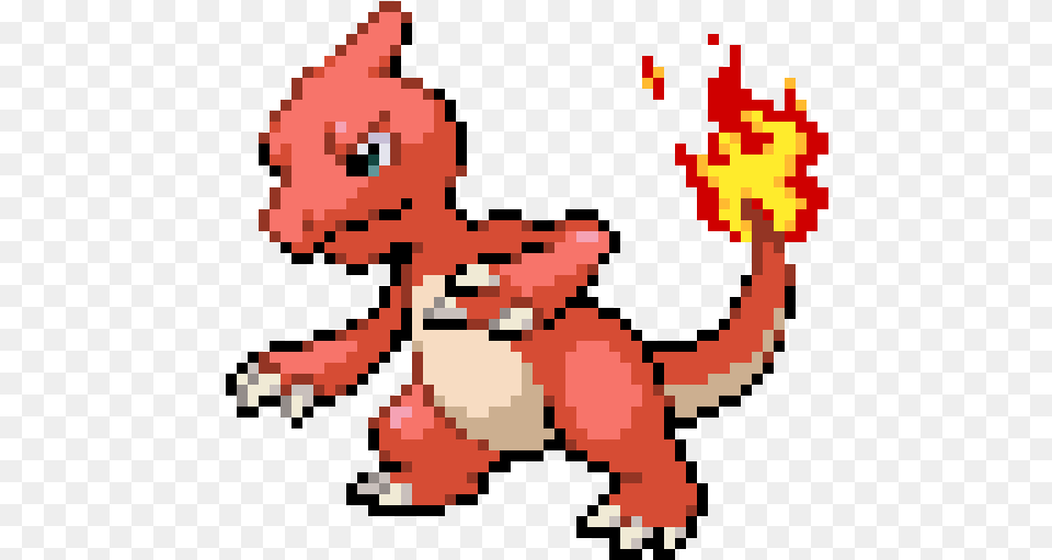 Minecraft Pixel Art Charmeleon Free Transparent Png