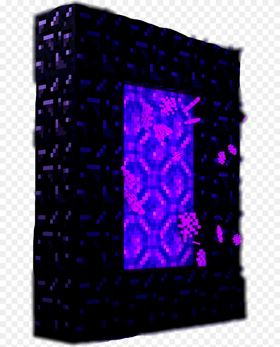 Minecraft Portal Portal Minecraft, Purple, Person, Pattern, Art Free Png