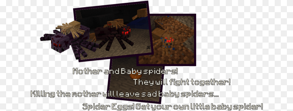 Minecraft Primitive Mobs Spider, Animal, Invertebrate Free Transparent Png