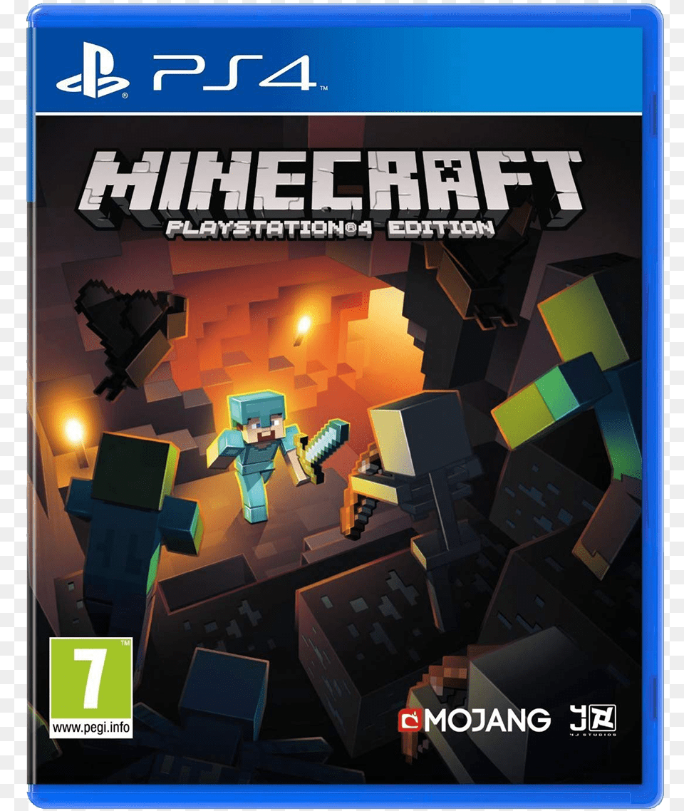 Minecraft Ps4 Game, Advertisement, Poster, Book, Publication Free Transparent Png