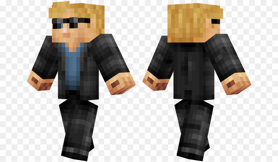 Minecraft Pulp Fiction Skin, Adult, Person, Man, Male Free Png Download