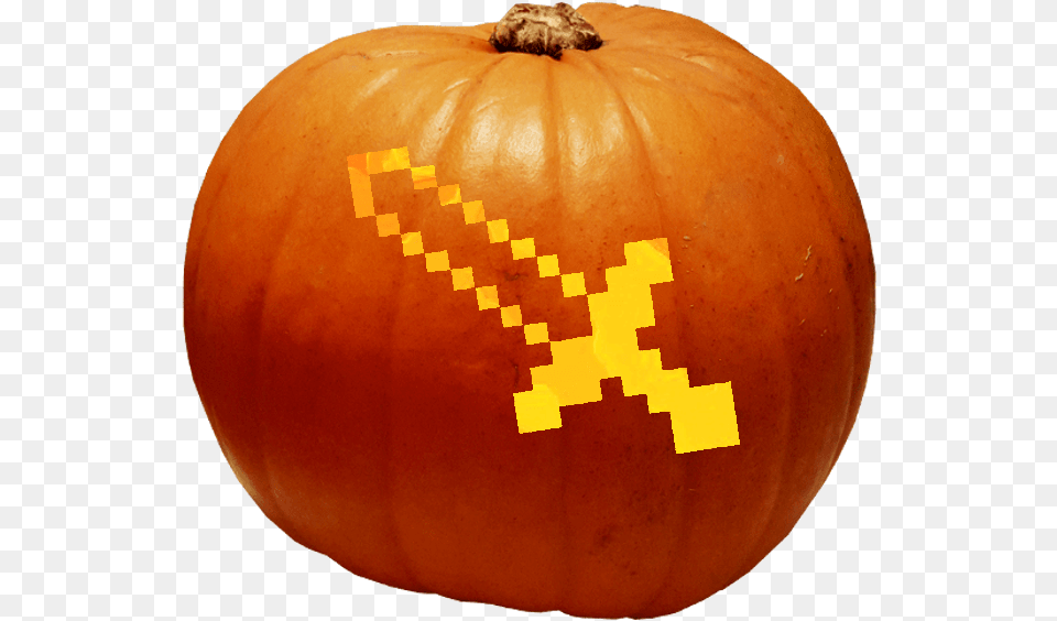 Minecraft Pumpkin Carving, Food, Plant, Produce, Vegetable Free Png Download
