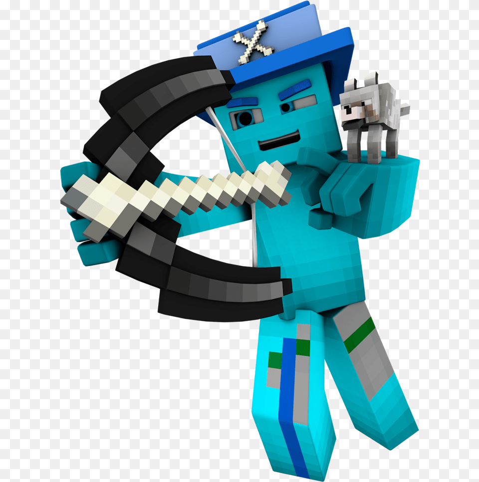 Minecraft Render Illustration, Robot, Person Free Transparent Png