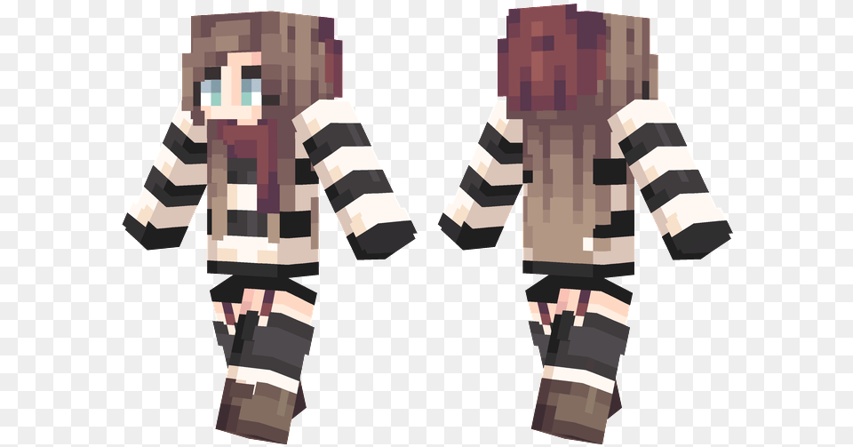 Minecraft Scarf Shaded Skins, Baby, Clothing, Long Sleeve, Person Free Png