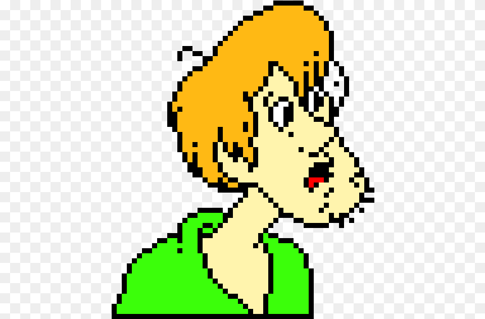 Minecraft Shaggy Pixel Art, Head, Person, Face Png