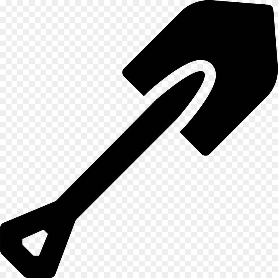 Minecraft Shovel Filled Icon Lopata Piktogramma, Gray Png Image