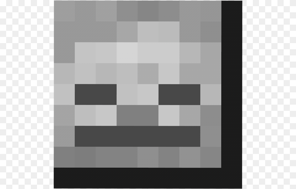 Minecraft Skeleton Head Item, Gray, Chess, Game Free Png